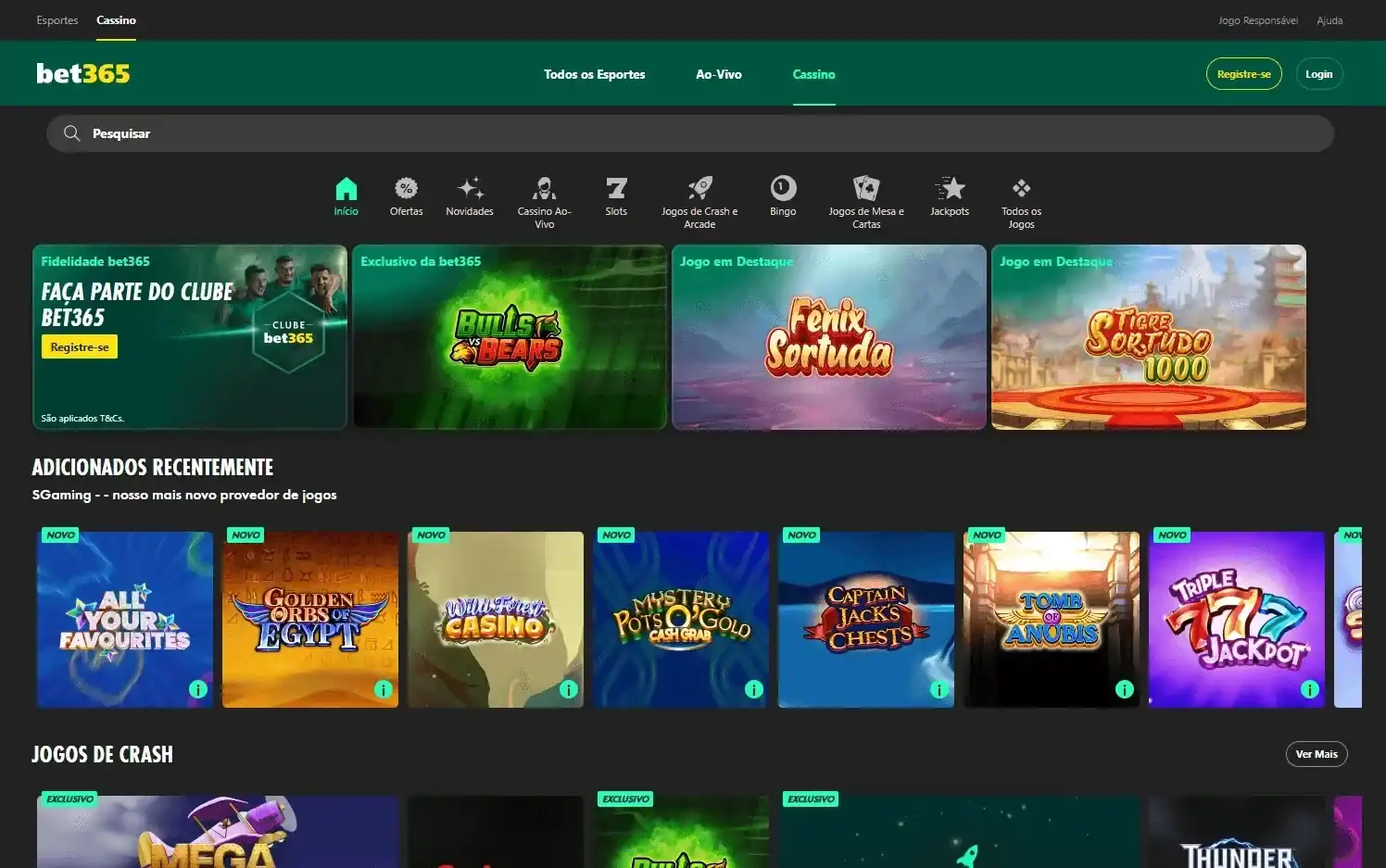 Imagem da plataforma de apostas esportivas Bet365, destacando as opções de jogos, promoções e casino ao vivo em um site colorido.