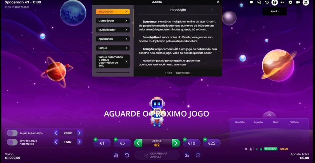 como jogar Spaceman